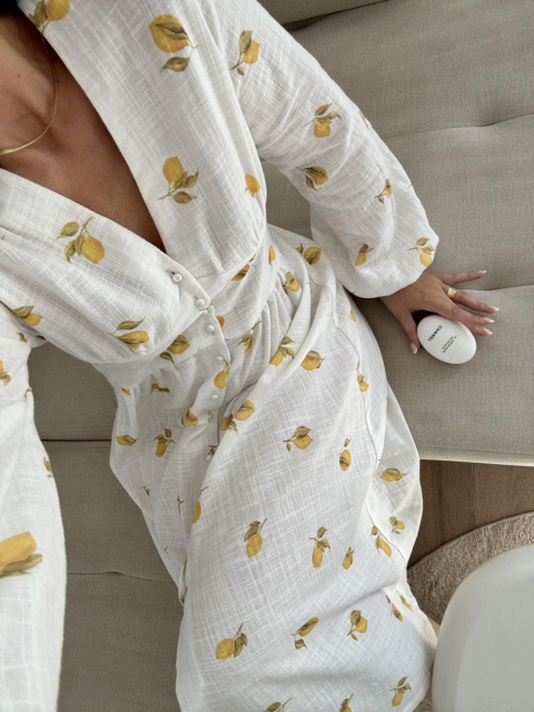 SUKIENKA PRIME CYTRYNY MIDI DŁUGI RĘKAW SUKIENKA PRIME CYTRYNY MIDI DŁUGI RĘKAW