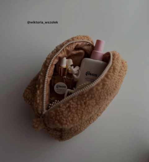 KOSMETYCZKA MIĘKKA TEDDY BEŻOWA KOSMETYCZKA MIĘKKA TEDDY BEŻOWA