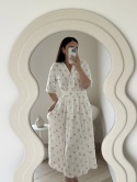 SUKIENKA KOPERTOWA W KWIATY MIDI SOFIA BLOOM
