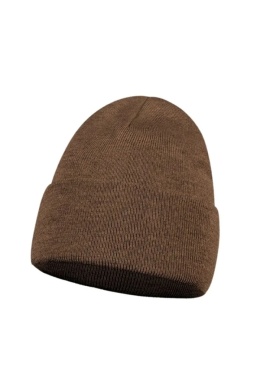 Czapka damska beanie z wełny merino 100% – NAOMI czekoladowy brąz