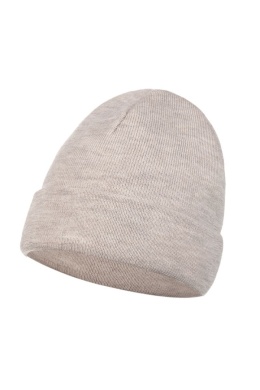 Czapka damska beanie z wełny merino 100% – NAOMI beżowy