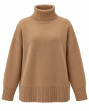 Golf oversize z kaszmirem i wełną BELLAGIO - camel