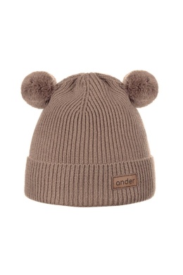 Czapka dziecięca TEDDY - 100% wełna merino - camel